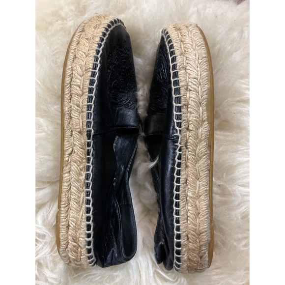 Kenzo Black Leather Tiger Espadrilles - Picture 5 of 10